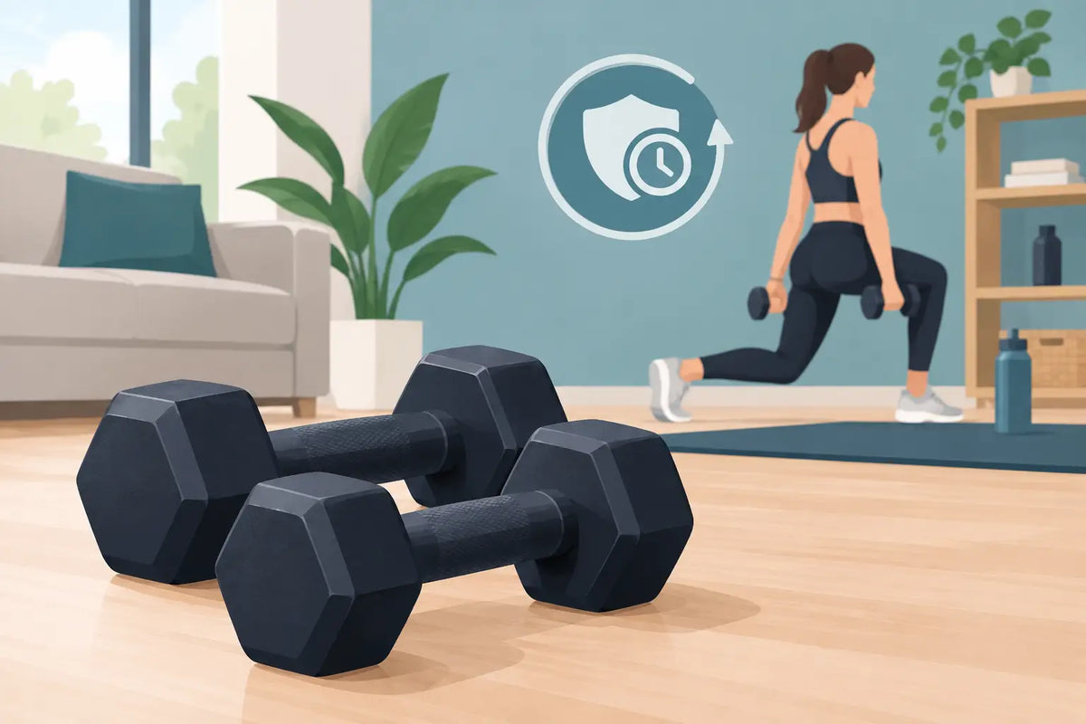 Hoe lang gaan dumbbells mee bij thuisgebruik?