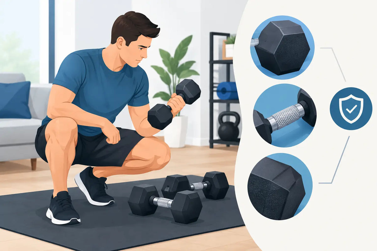 Dumbbell kwaliteitstest voor serieuze thuissporters