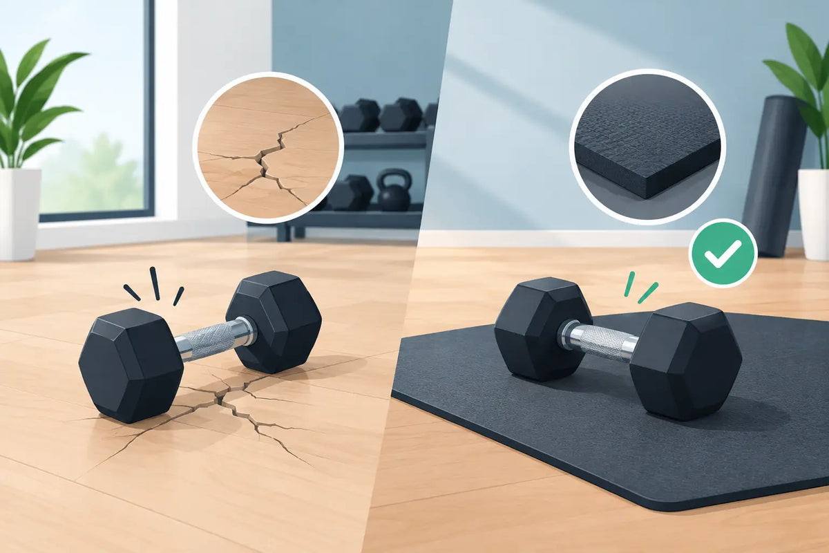 Maken dumbbells vloeren kapot? Zo voorkom je schade