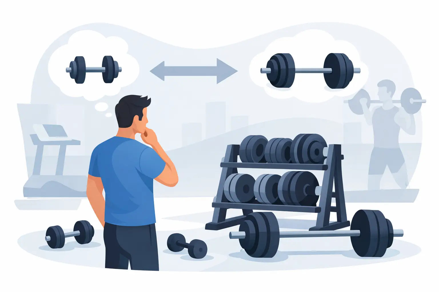 Juiste gewichtsstappen voor training kiezen