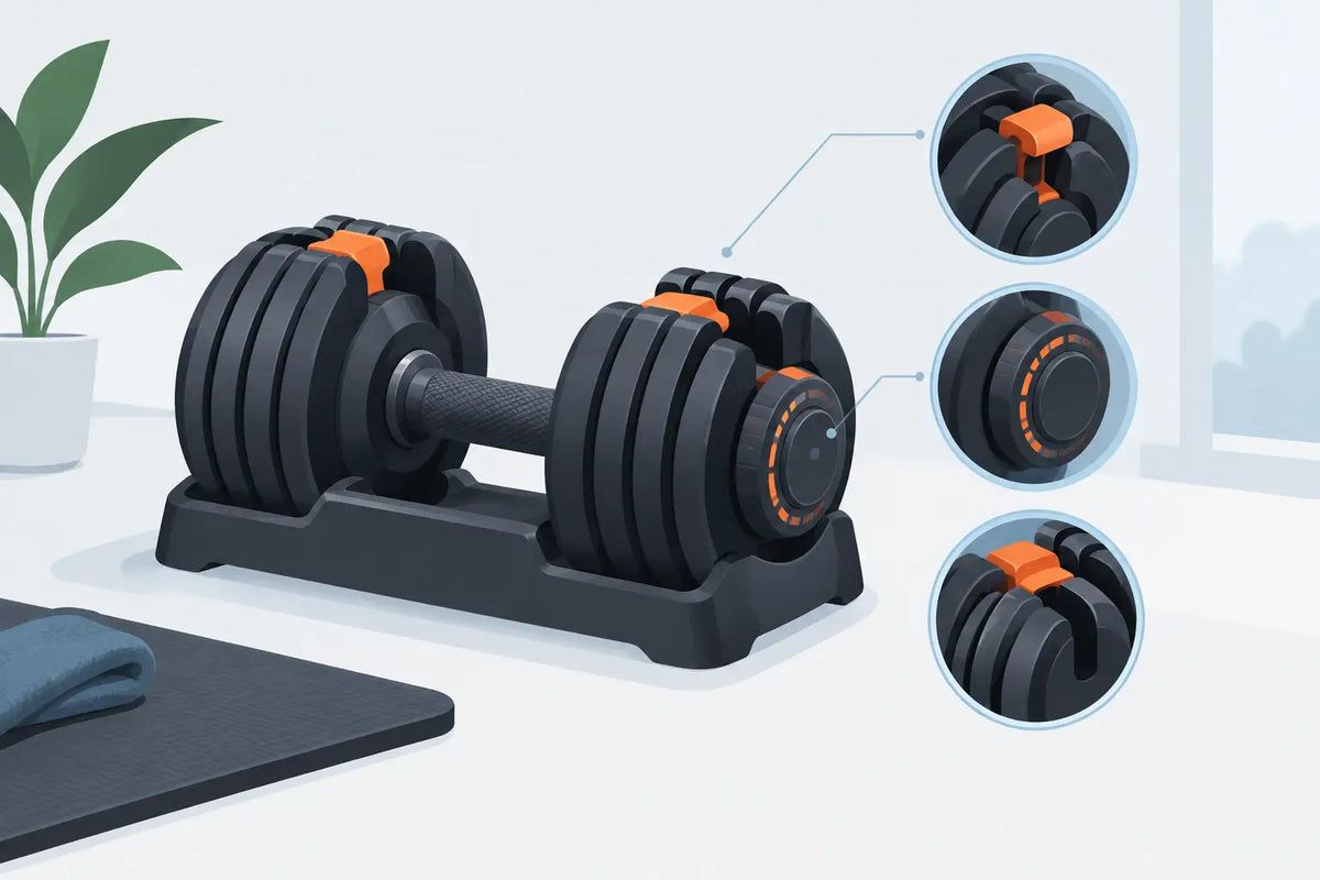 Gids voor verstelmechanismen van dumbbells